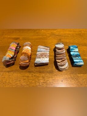 Lot of 5 Shell bracelets